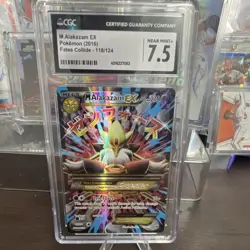 2016 Pokemon Fates Collide M Alakazam EX Full Art Holo 118/124 CGC 7.5 - Image 1
