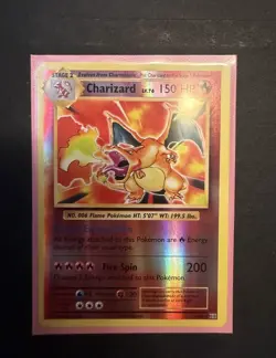 Pokemon TCG Charizard Reverse Holo Rare Evolutions 11/108 2016 NM/LP - Image 1