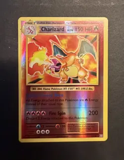 Pokemon TCG Charizard Reverse Holo Rare Evolutions 11/108 2016 NM/LP - Image 2