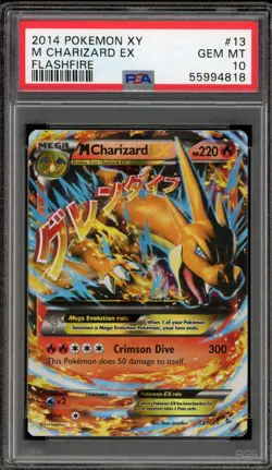 Pokemon M Charizard EX XY Evolutions Holo Rare #13 PSA 10 Gem Mint - Image 1