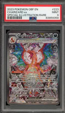 Pokemon Charizard ex Obsidian Flames Special Illustration Rare #223 PSA 9 Mint - Image 1