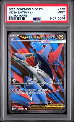 2025 POKEMON MEG EN-MEGA EVOLUTION ULTRA RARE #163 MEGA LATIAS EX PSA 9 - Image 1