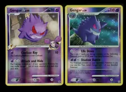 Gengar 27/130 Diamond Pearl 2007 Gengar GL 40/111 Rising Rivals Reverse Pokemon - Image 1