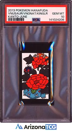 Pokemon 2013 Venusaur Venonat Kingler Pokemon Hanafuda Kanto-June PSA 10 - Image 1