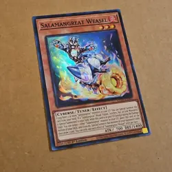 Yu-Gi-Oh! Salamangreat Weasel LD10-EN002 Super Rare 1st Edition NM TCG CCG Foil - Image 2