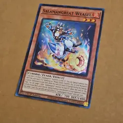 Yu-Gi-Oh! Salamangreat Weasel LD10-EN002 Super Rare 1st Edition NM TCG CCG Foil - Image 3