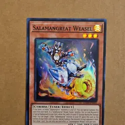 Yu-Gi-Oh! Salamangreat Weasel LD10-EN002 Super Rare 1st Edition NM TCG CCG Foil - Image 4