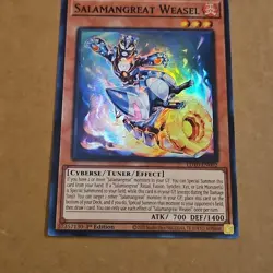 Yu-Gi-Oh! Salamangreat Weasel LD10-EN002 Super Rare 1st Edition NM TCG CCG Foil - Image 5