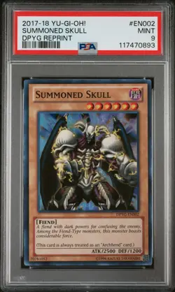 2017-2018 YU-GI-OH! DUELIST PACK: YUGI REPRINT #EN002 SUMMONED SKULL PSA 9 - Image 1