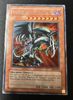 (WNR) YUGIOH RED-EYES BLACK METAL DRAGON FMR-001 SECRET MP - Image 1