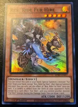 Rex, Ride Fur Hire BPRO-EN017 1st Edition Super Rare Burst Protocol Yu-Gi-Oh! - Image 1