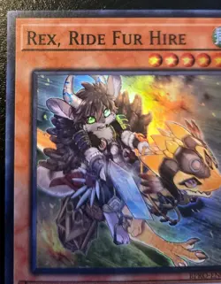 Rex, Ride Fur Hire BPRO-EN017 1st Edition Super Rare Burst Protocol Yu-Gi-Oh! - Image 2