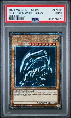 Blue Eyes White Dragon MP24-EN001 QCR 1st Edition Yugioh PSA 9 *671 - Image 1