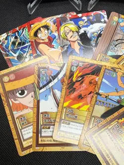 One Piece Carddass Hyper Battle Straw Hat Crew Lot 12 cards excellent condition - Image 3