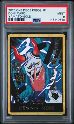 2025 ONE PIECE JAPANESE PRB02 YAMATO-GOLD DON!! CARD PSA 9 - Image 1