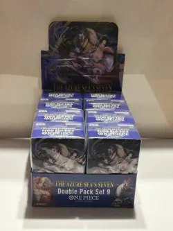One Piece OP-14 EB-04 The Azure Sea's Seven Double Pack case Display English - Image 1