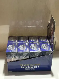 One Piece OP-14 EB-04 The Azure Sea's Seven Double Pack case Display English - Image 4