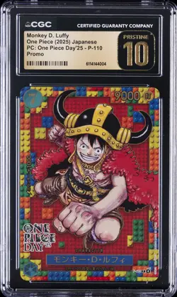 2025 ONE PIECE JAPANESE PC: ONE PIECE DAY'25 MONKEY D. LUFFY CGC 10 PRISTINE - Image 1
