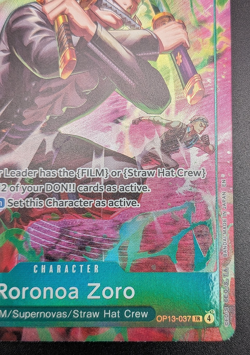 Roronoa Zoro (OP13-037) One Piece: Adventure on Kami's Island (Foil) TR NM - Image 4