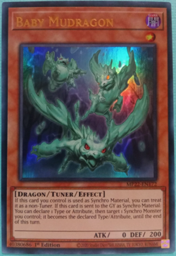 YuGiOh! - Baby Mudragon - MP22-EN172 - Ultra Rare - 1st Ed - NM/M - Image 1
