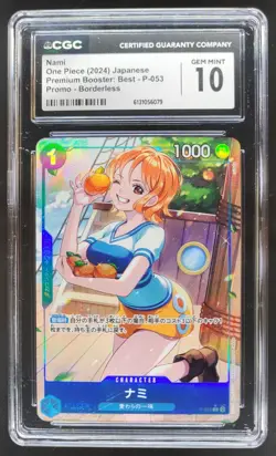 2024 ONE PIECE JP NAMI PROMO BORDERLESS P-053 CGC 10 RC7 - Image 1