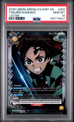 Union Arena TCG Tanjiro Kamado Alt Art Holo PSA 10 Gem Mint Demon Slayer - Image 1