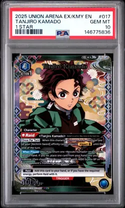 Union Arena TCG Tanjiro Kamado Alt Art Holo PSA 10 Gem Mint Demon Slayer - Image 1