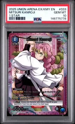 Union Arena TCG Mitsuri Kanroji Alt Art Holo PSA 10 Gem Mint Demon Slayer - Image 1
