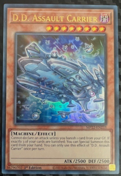 YuGiOh! - D.D. Assault Carrier MP22-EN233 - Ultra Rare - 1st Ed - NM/M - Image 1
