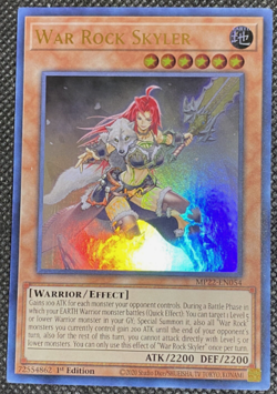 YuGiOh! - War Rock Skyler - MP22-EN054 - Ultra Rare - 1st Ed - NM/M - Image 1