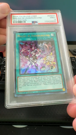 PSA 9 Yugioh Ultra Rare Maliss in Underground CRBR-EN021 1st Edition - Image 2