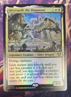 MTG FOIL Silverquill, The Disputant 0226 Strixhaven Mythic Rare NM - Image 1