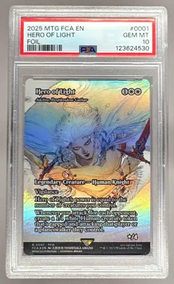 4530 Hero Of Light 2025 Magic: The Gathering Final Fantasy #0001 Foil PSA 10 - Image 1