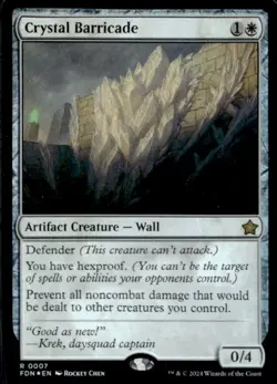 2024 Magic MTG Foundations Crystal Barricade #0007 - Image 1
