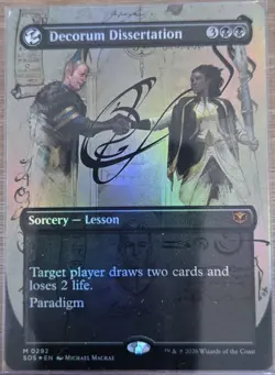 (FOIL) Decorum Dissertation (Borderless) - (SOS) M0292 PACK FRESH! FREE S&H! MTG - Image 1