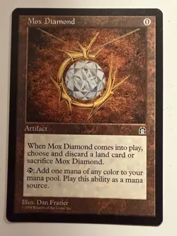 Mox Diamond Magic Card Stronghold MTG Reserved List - Image 1