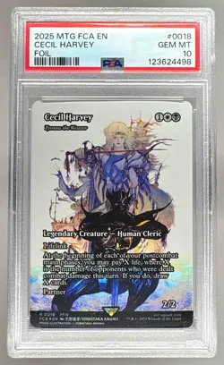 4498 Cecil Harvey 2025 Magic The Gathering Final Fantasy #0018 Foil PSA 10 - Image 1