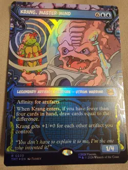 BRAND NEW MtG: Krang, Master Mind (Showcase) Teenage Mutant Ninja Turtles Foil - Image 1