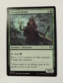 Devoted Druid 104 NM Lorwyn Eclipsed Commander MTG ECC - Image 1