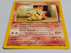 Ist Edition CYNDAQUIL First Edition 2000 Neo Genesis Pokemon Card #57/111 - Image 5