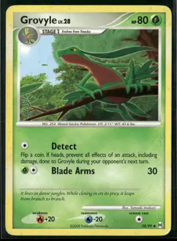 Grovyle 38/99 Uncommon Arceus Pokemon Damaged - Image 1