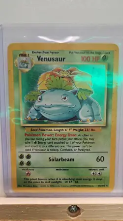 Pokemon TCG Venusaur Base Set 15/102 Holo 1999-2000 Wizards Base Set... - Image 1