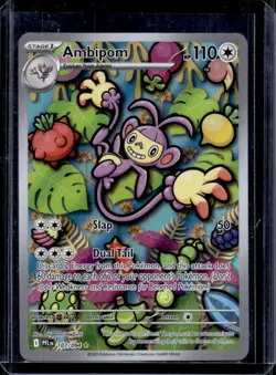 2025 Pokemon Phantasmal Flames Ambipom Illustration Rare #107/094 - Image 1