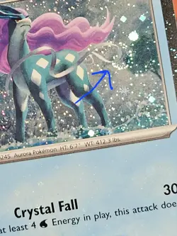 FARTICUNE (Swirl) Suicune 026/094 Phantasmal Flames Cosmos Holo Pokemon Card NM - Image 1