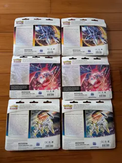 6 TOTAL Pokemon 3 Pack Blisters ft. Eevee-lution promos (Brilliant Stars/Fusion) - Image 2