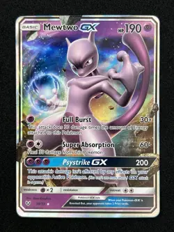 Pokemon TCG Mewtwo GX 39/73 Shining Legends Full Art Holo Ultra Rare - Image 1