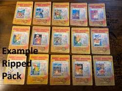 Snorlax Sealed Vintage Pack 1998 x15 Vending Stickers Prism Pokemon NM READ -5 - Image 4