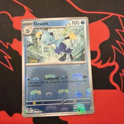 Pokemon Sv: White Flare Dewott Master Ball Pattern Holo 022/086 100 HP English - Image 1