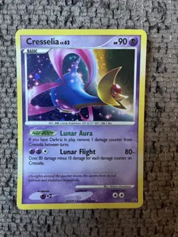 2009 Pokemon Diamond and Pearl DP51 Cresselia Holo Rare LP Black Star Promo - Image 1
