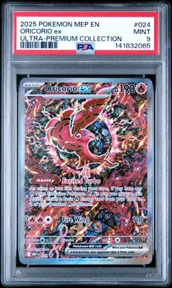 2025 Pokemon MEP En Oricorio Ex Ultra Premium Collection #024 PSA 9 Mint - Image 1
